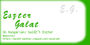 eszter galat business card